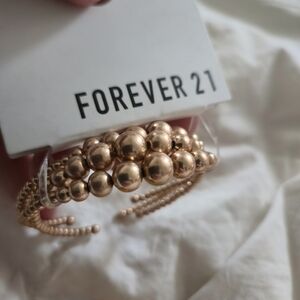 Forever 21 Gold Beaded Bracelet